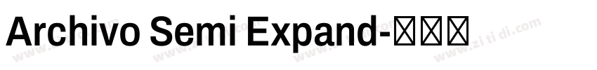 Archivo Semi Expand字体转换